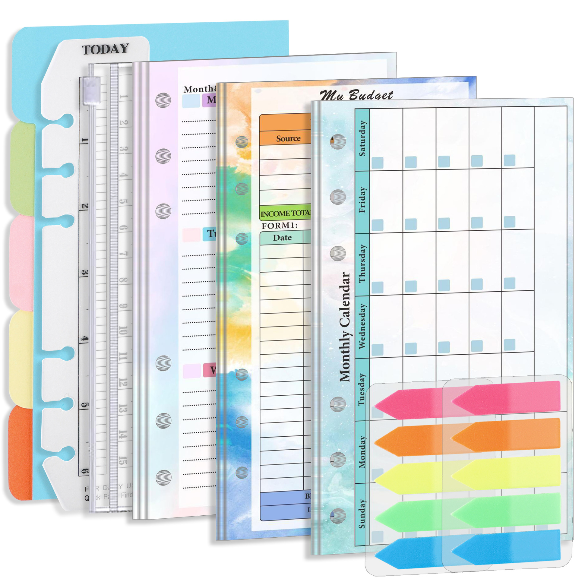 Planner Weekly Budget - 2026 NEW A6 Loose Leaf Notebook