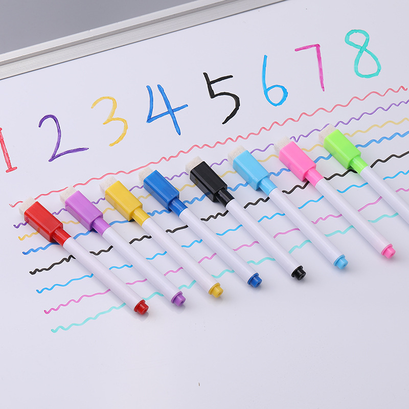 Whiteboard Marker Set - 8PCS Erasable Whiteboard Markers School Office