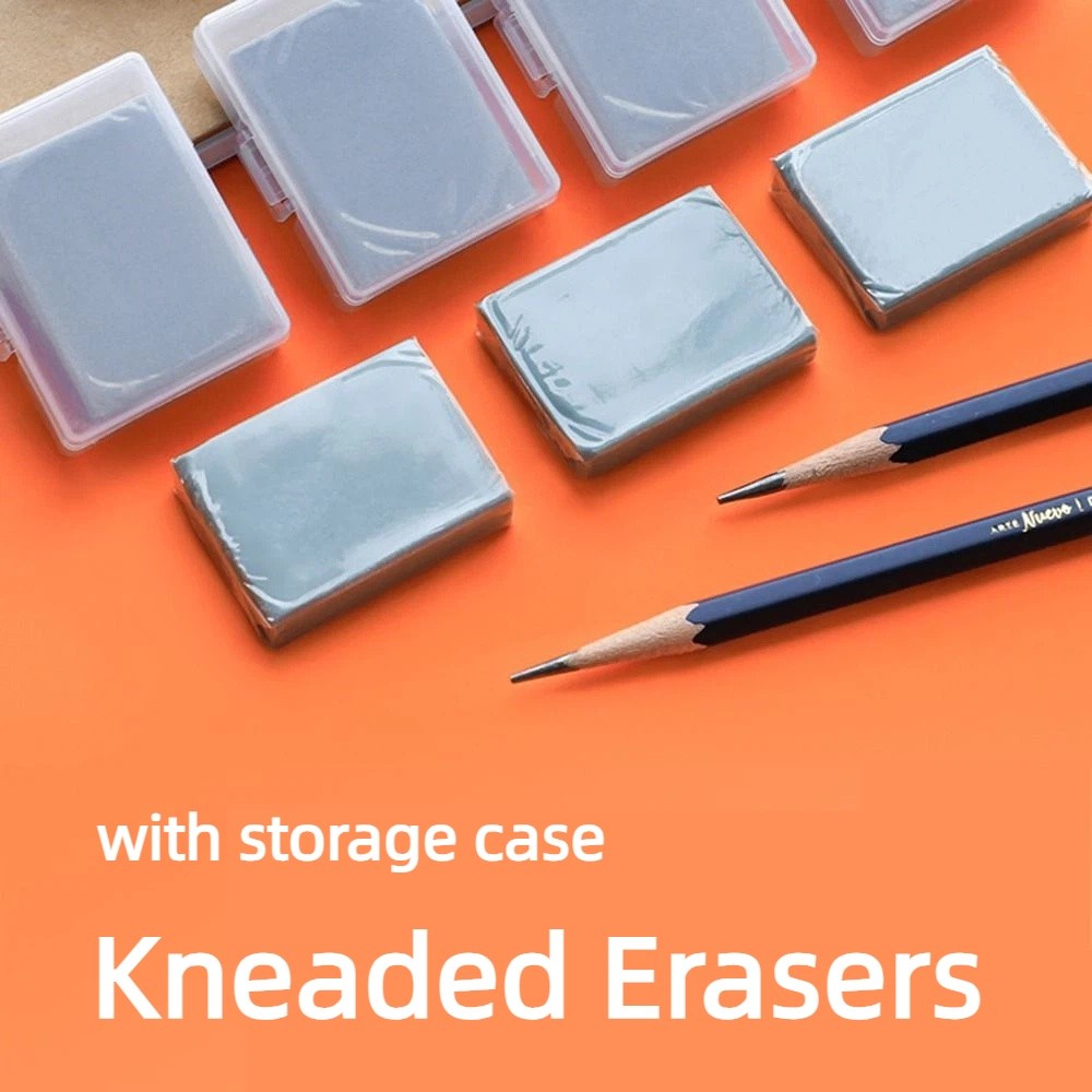 Rubber Eraser Kneaded - 4Pcs Correcting Soft Sketching Erasers Grey
