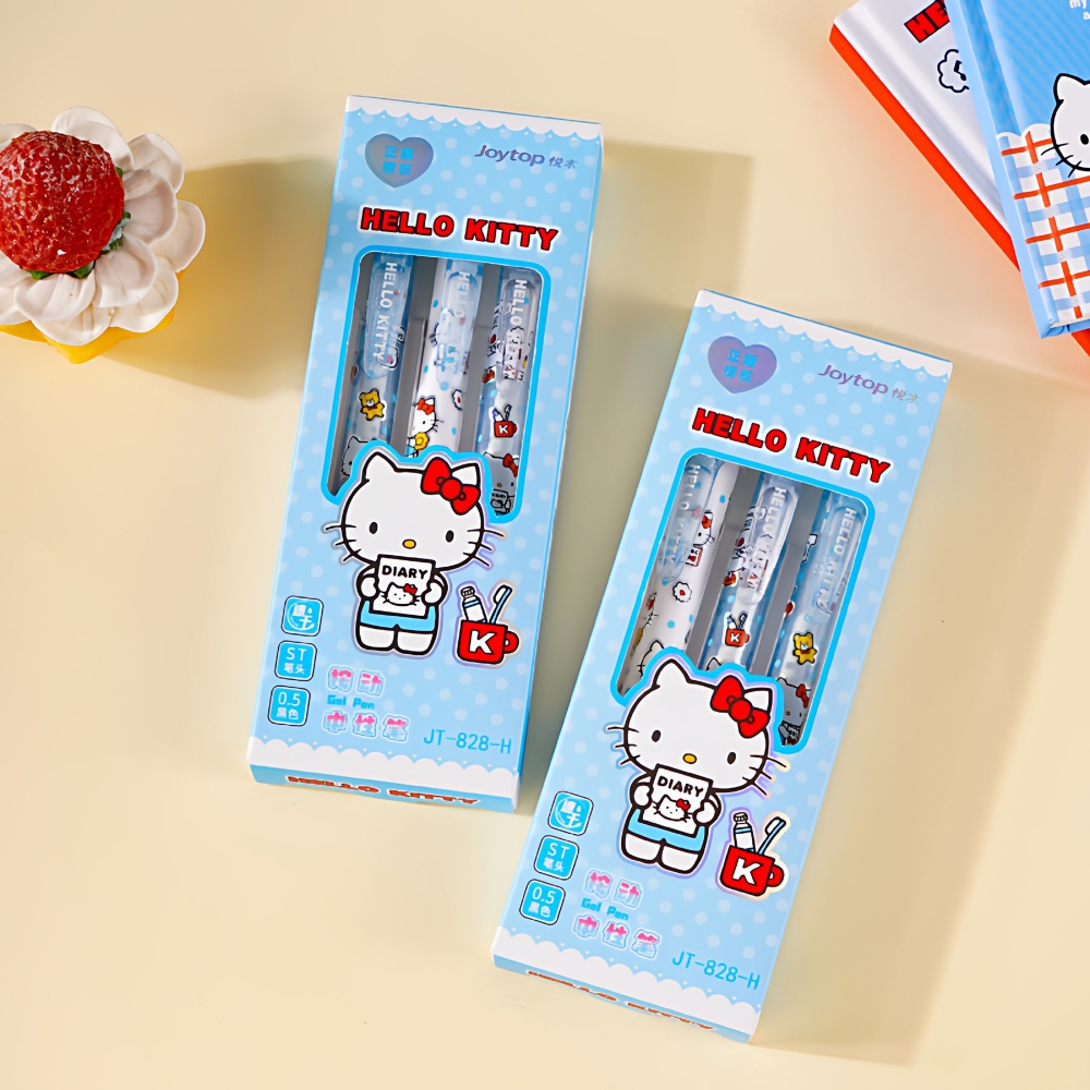 Office Supply Office Stationery Items - Genuine 3 Pcs/Set Sanrio Erasable Gel