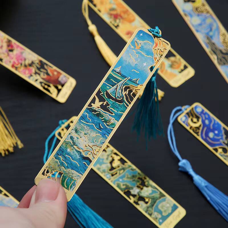 Office Supply Office Stationery Items - 1-6-12 Pcs Creative Metal Book Mark
