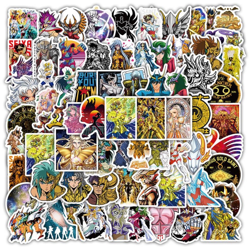 Stationery Supply - 101Pcs Saint Seiya Anime Stickers Cartoon
