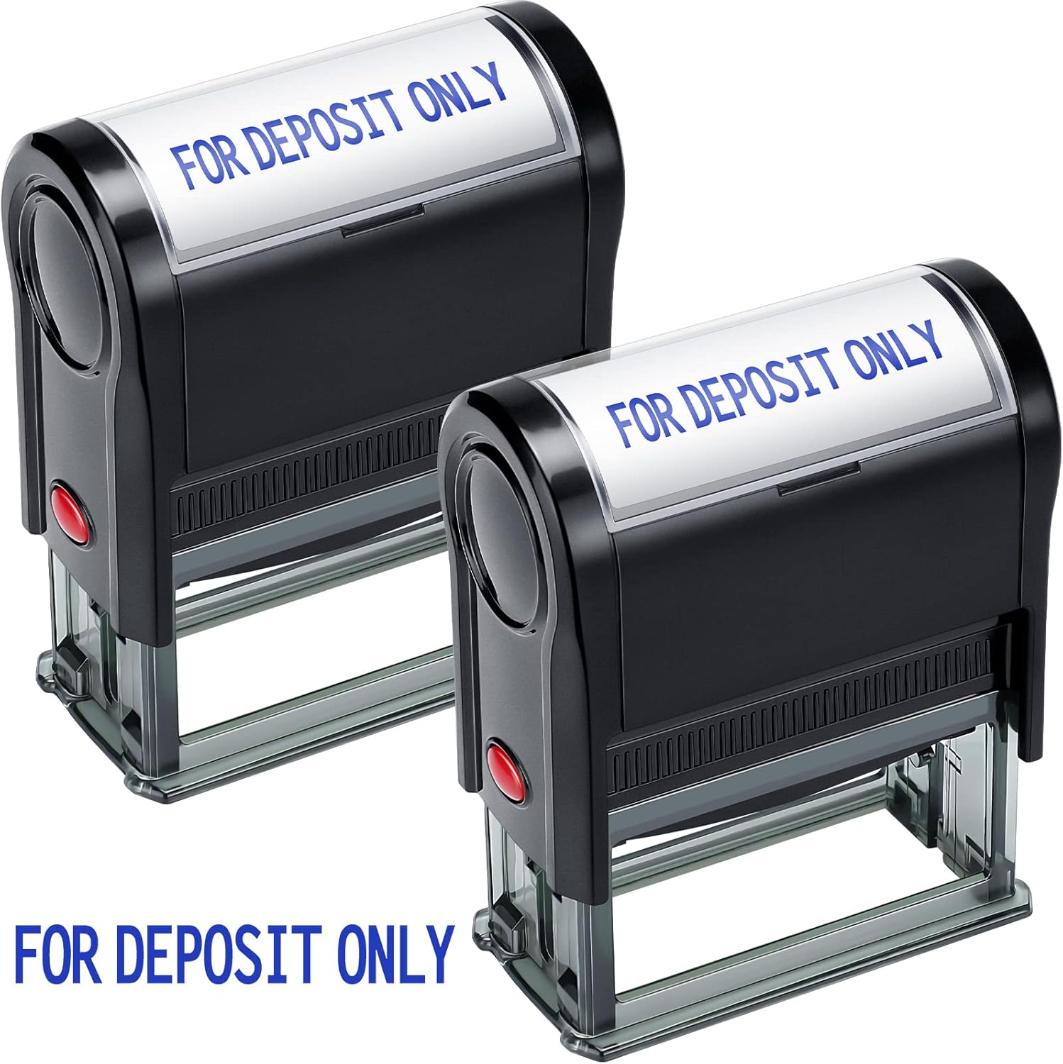 Self Inking Stamp - 2-Pack For Deposit Only Self-Inking Rubber