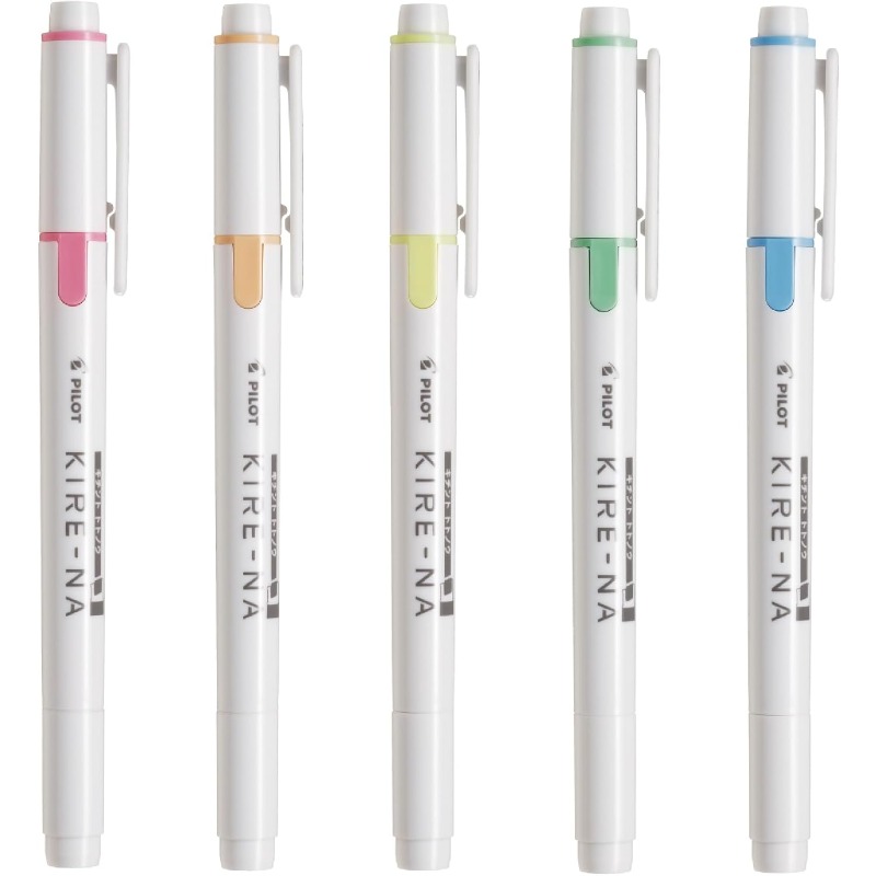 Highlighter Set Pastel - PILOT KIRE-NA Highlighter Pen Set Dual