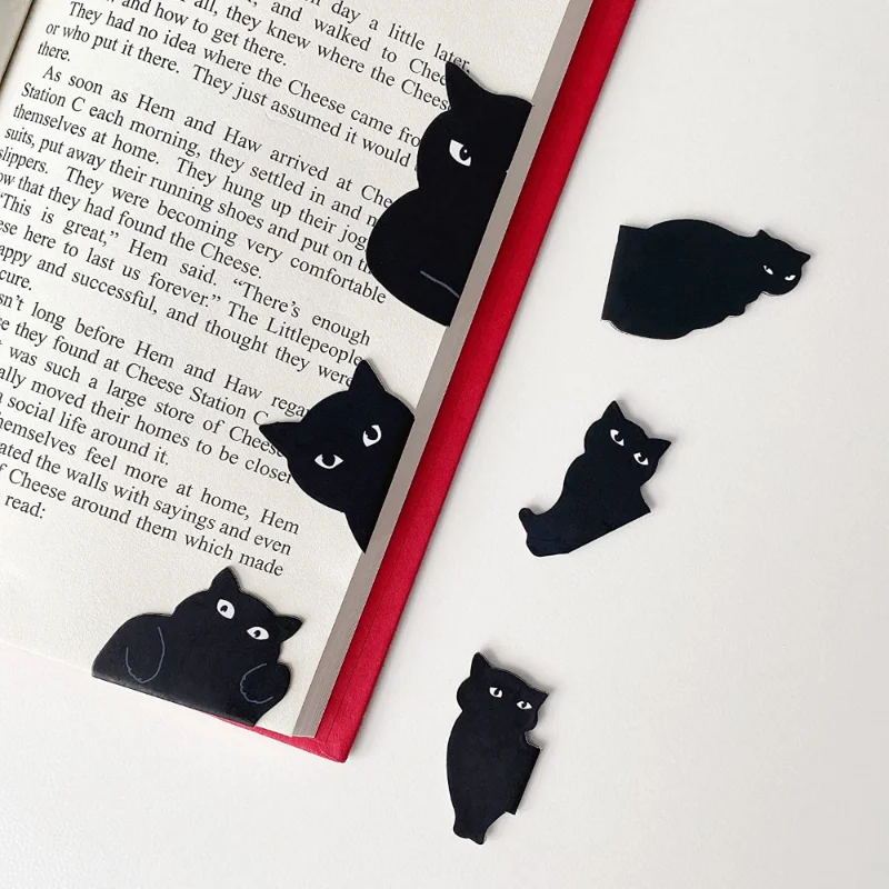 Paperclip Magnetic Set - 6 Pcs/set Cute Cat Magnet Bookmark