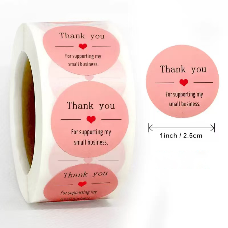 Sticker Label Roll - Thank You for Supporting My Small
