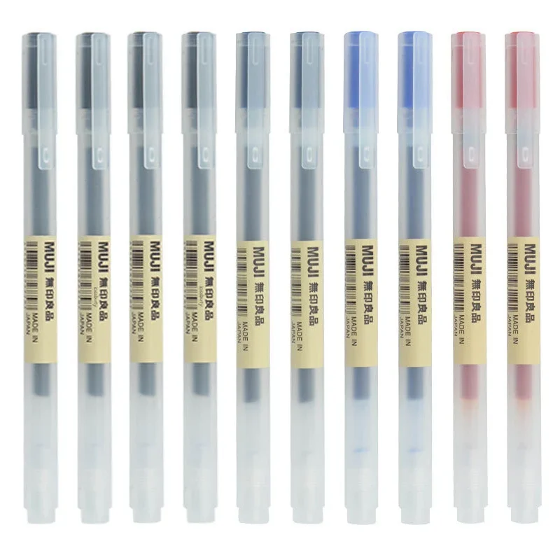 Office Stationery Supply Business - 10-30Pcs/Set 0.38/0.5mm Gel pen Black/Blue Ink