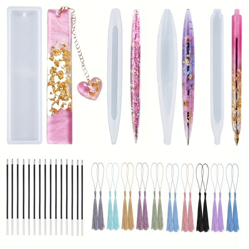 Stationery Supplier - 39Pen and bookmark silicone mold/Tassel，Mold for