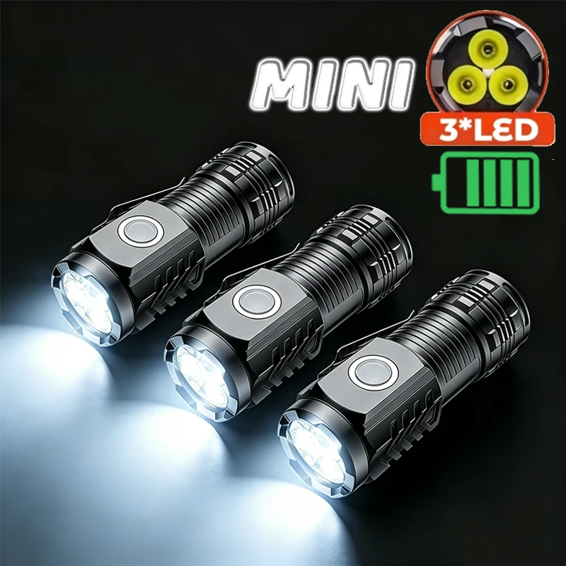 Stationery Supply - Portable Mini 3 LED Handheld Flashlight