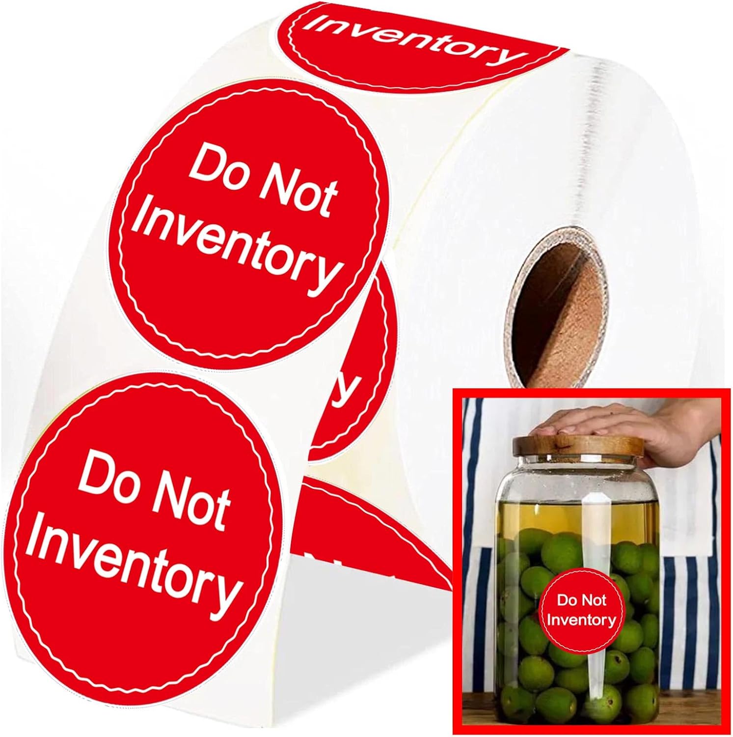 Sticker Label Roll - Do Not Inventory Labels 2 inch
