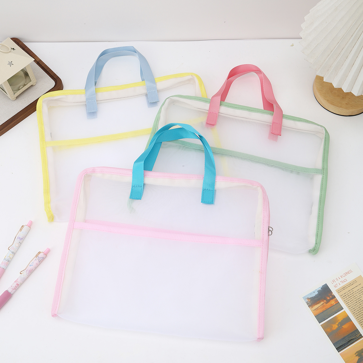 Stationery And Office Supply Stores - 1 PC 3-layer classified storage transparent
