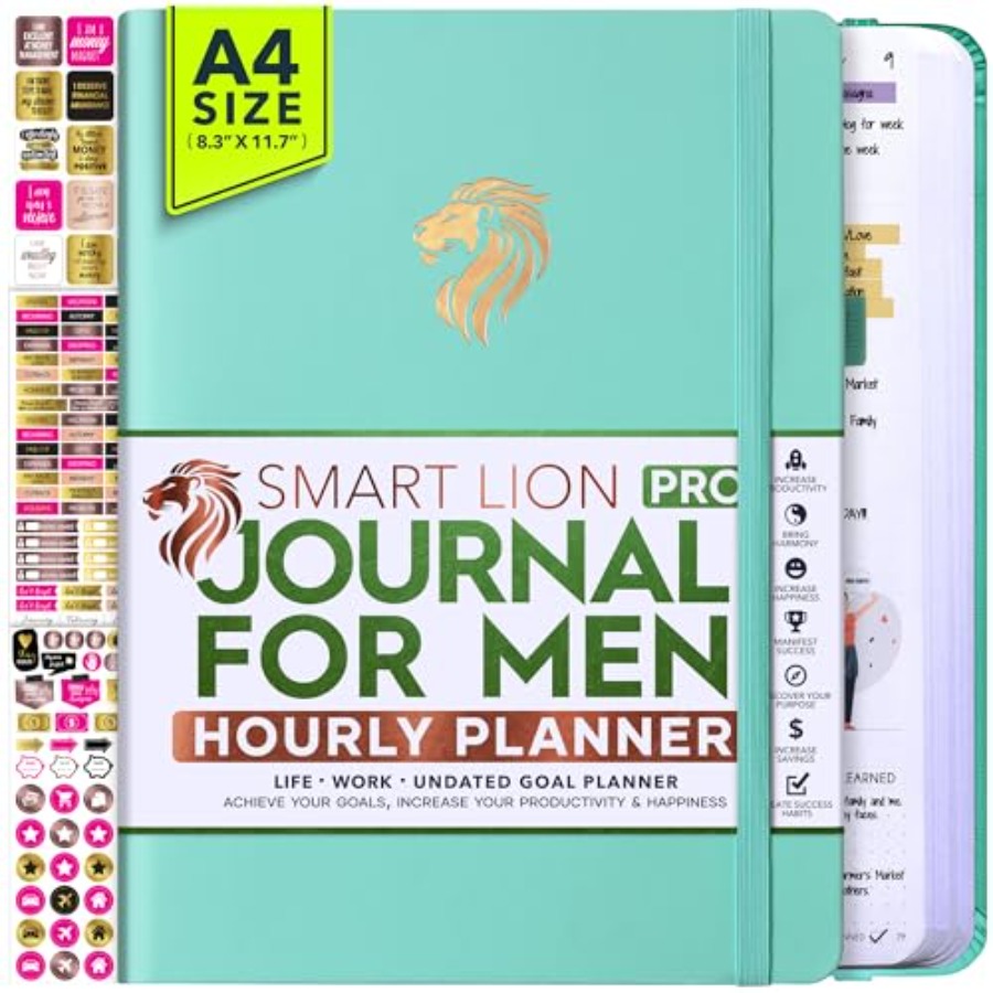 Planner Weekly Budget - Journal for Men - Undated Daily,