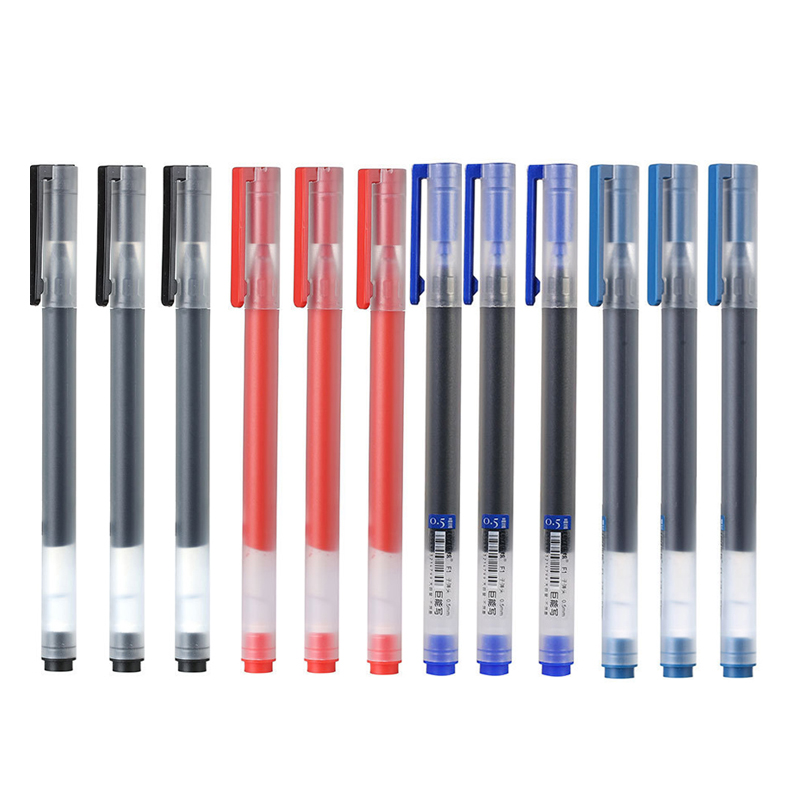 Office Stationery Supply Business - 12/6Pc/Lot Gel Pen 0.5MM Ink Super