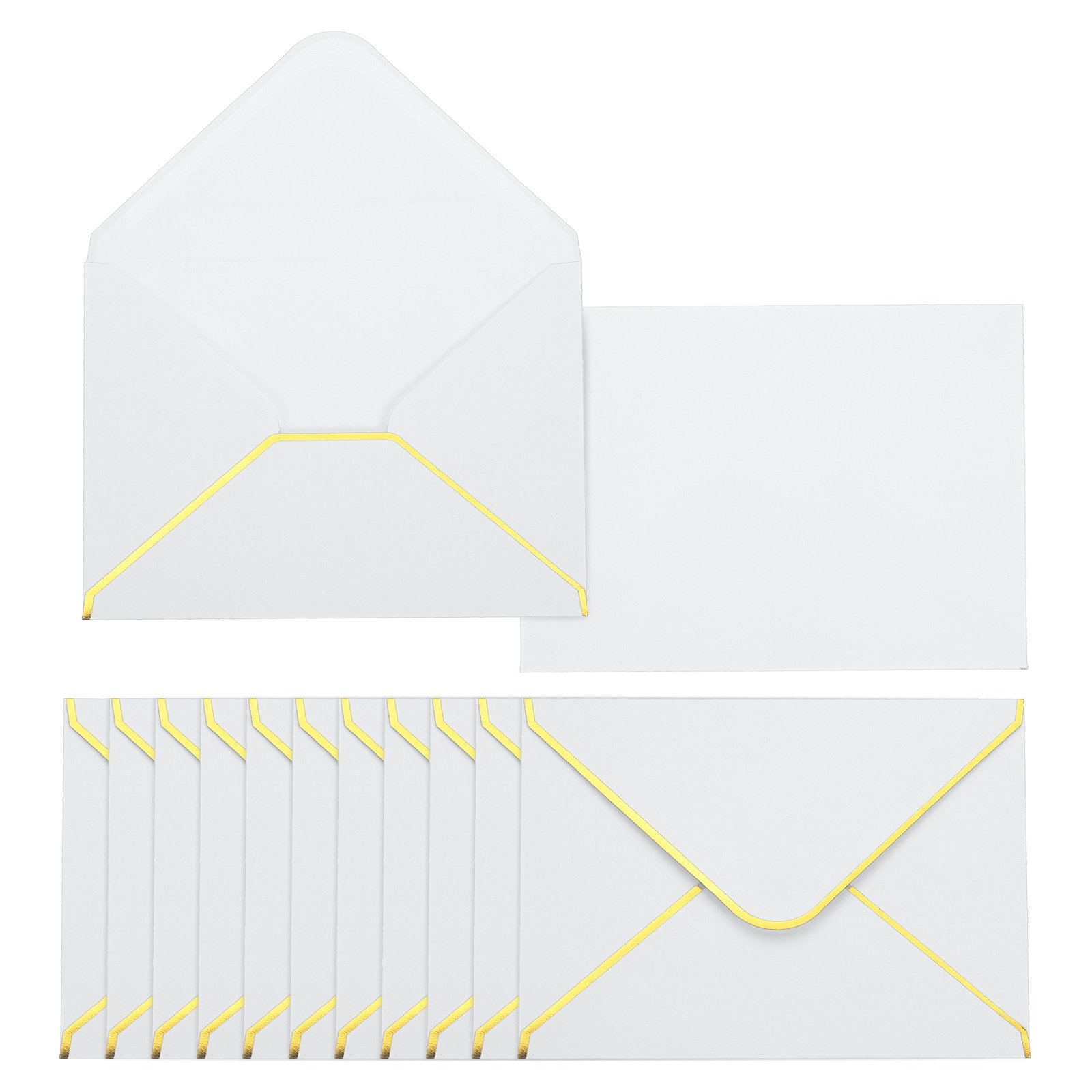 Letter Envelope Kraft - 50/100Pcs A6 Envelopes 4x6 Card V