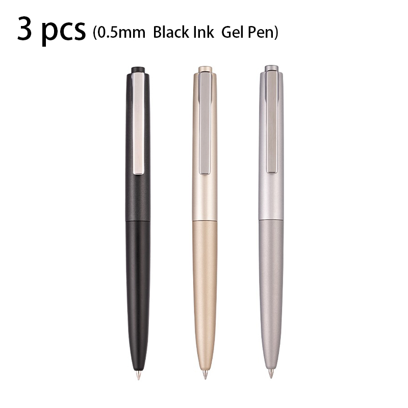 Office Stationery Supply Business - Deli 3pcs 0.5mm/0.7mm Black Ink Gel