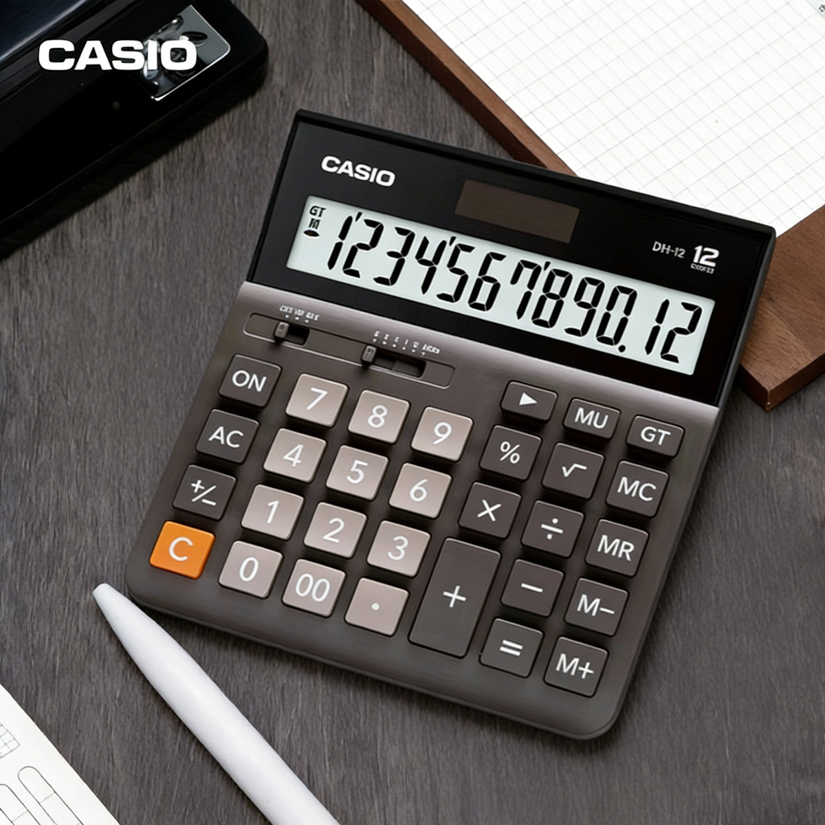 Office Stationery Supply Business - Casio MH-12 business office solar large-button