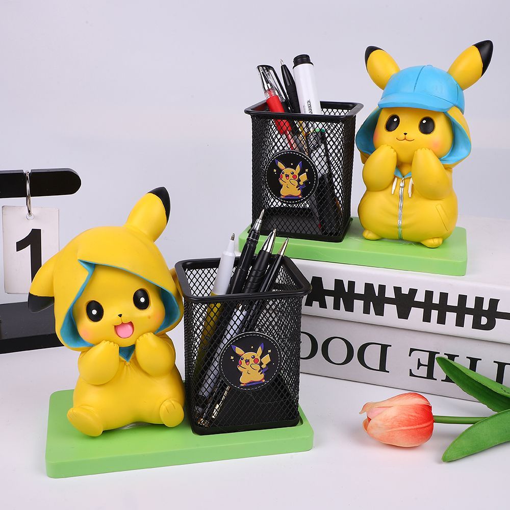 Ideal Stationery & Office Supply - Cute Cartoon Pikachu Pen Holder Student