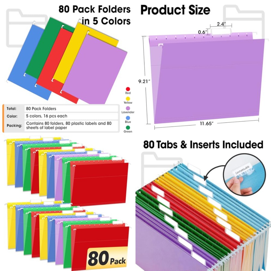 File Folder Hanging - Hanging File Folders, Colored Hanging File