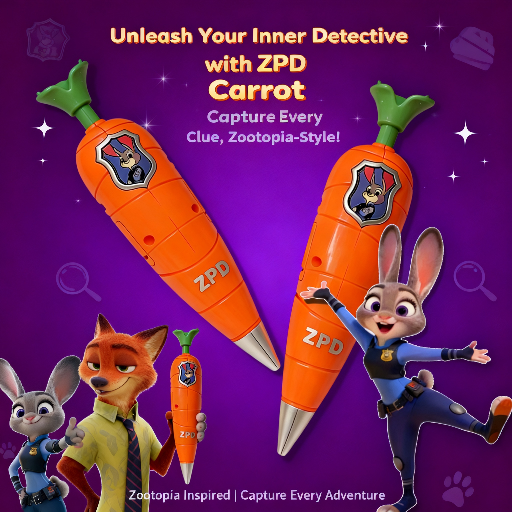 Stationery Supplier - Zootopia 2 Judy Nick Style Carrot