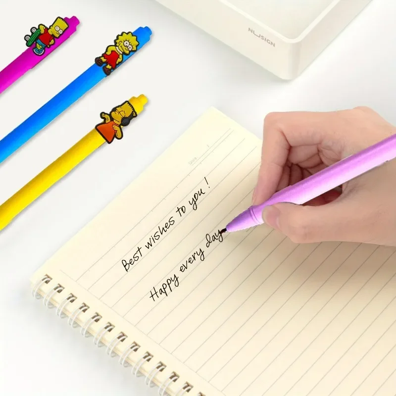 Stationery Supply - 4pcs/set Simpsons Neutral Pen Cute Cartoon