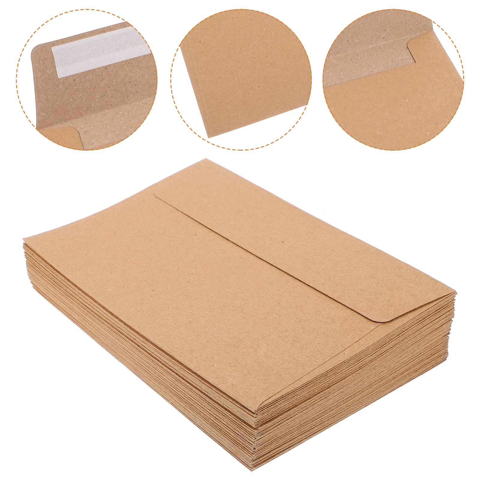 Letter Envelope Kraft - 50Pcs Classical Kraft Blank Paper Envelopes