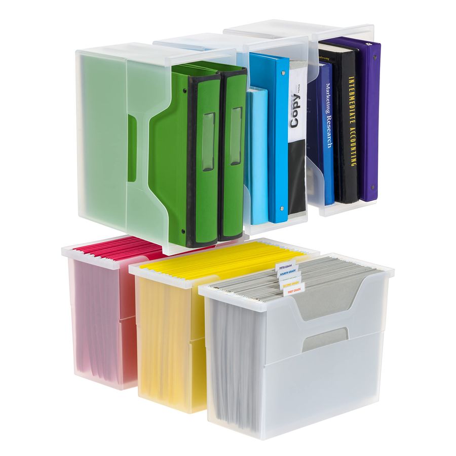 File Folder Hanging - Medium Portable Desktop File Box with