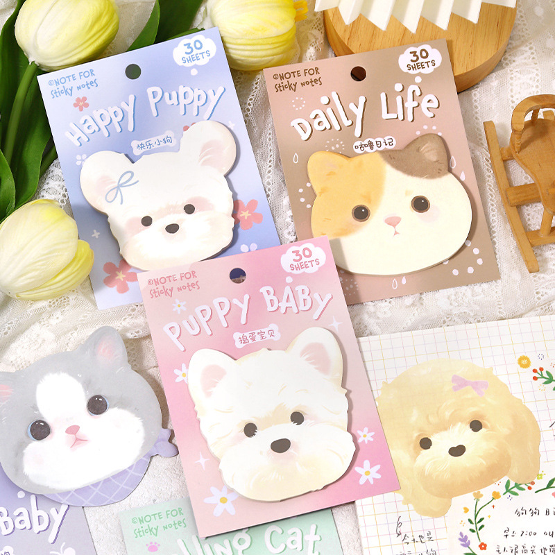 Stationery Office Items List - 6styles Cute Animal Convenience Sticker Cute