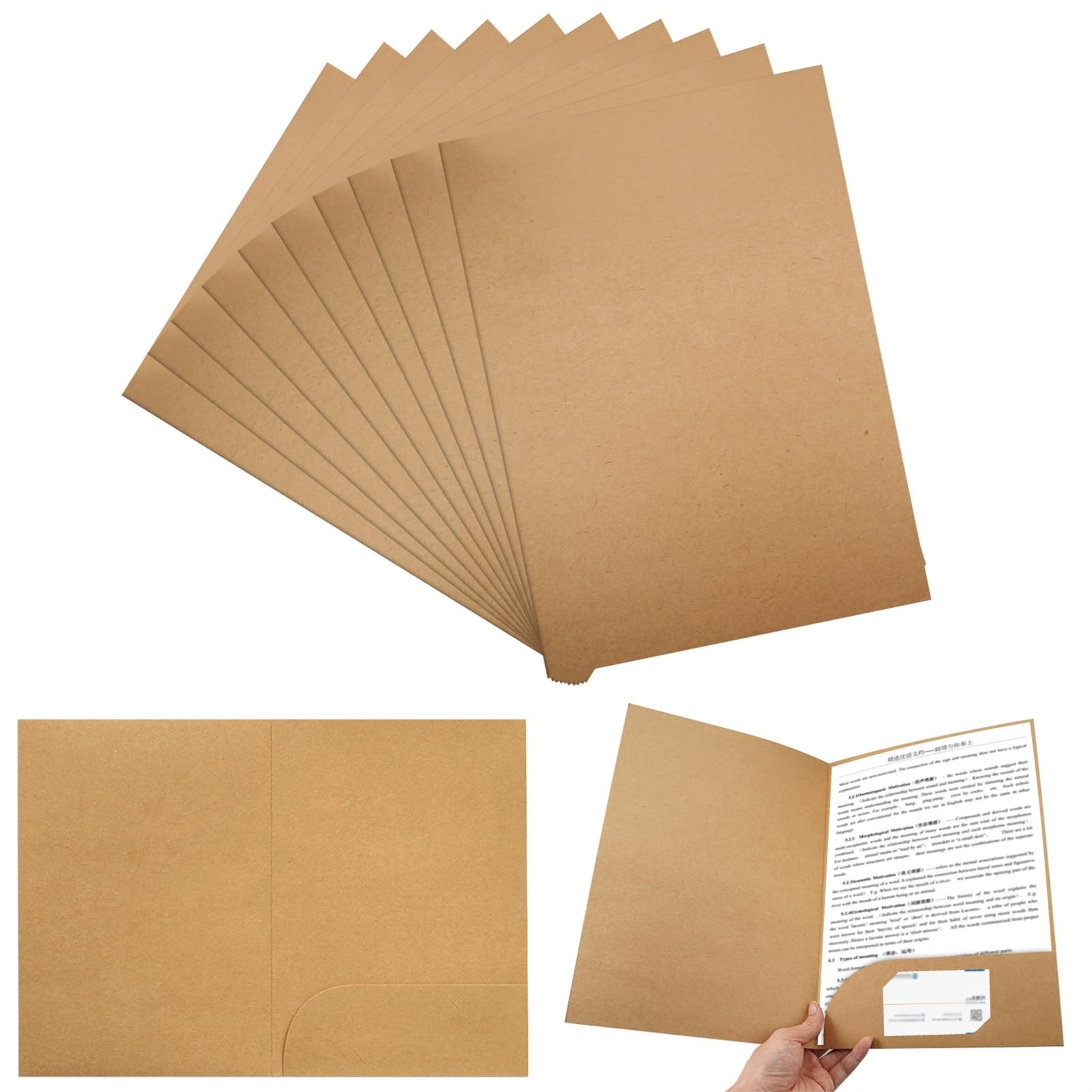 Letter Envelope Kraft - 10pcs Kraft Paper Document Holder With