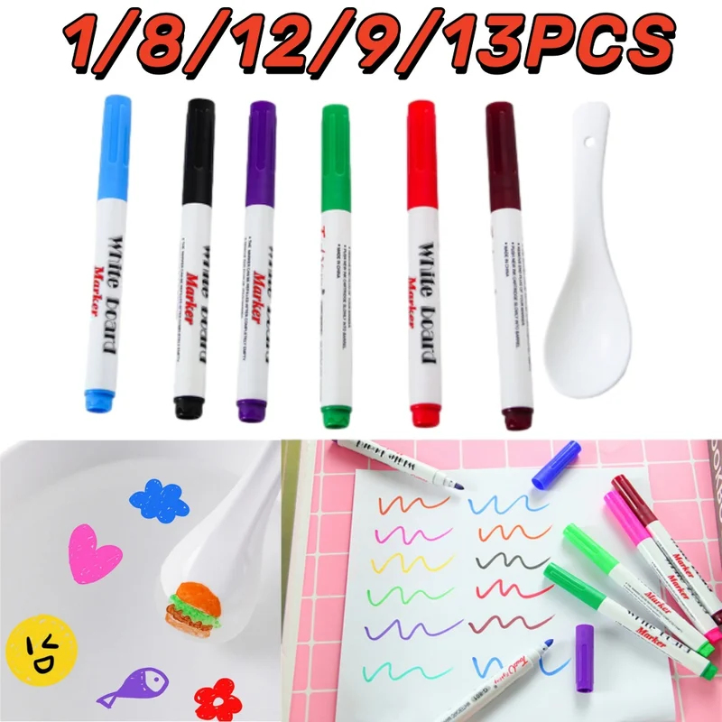 Whiteboard Marker Set - Colors Magical Water Painting Floating Pen