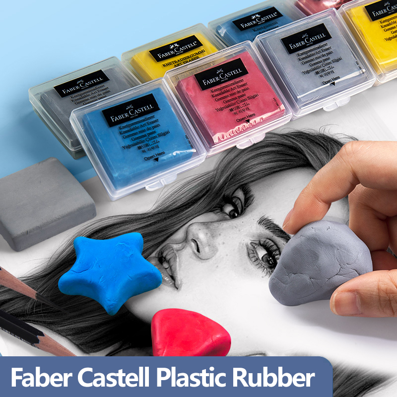 Rubber Eraser Kneaded - Faber-Castell Plasticity Rubber 4PCS Soft Art