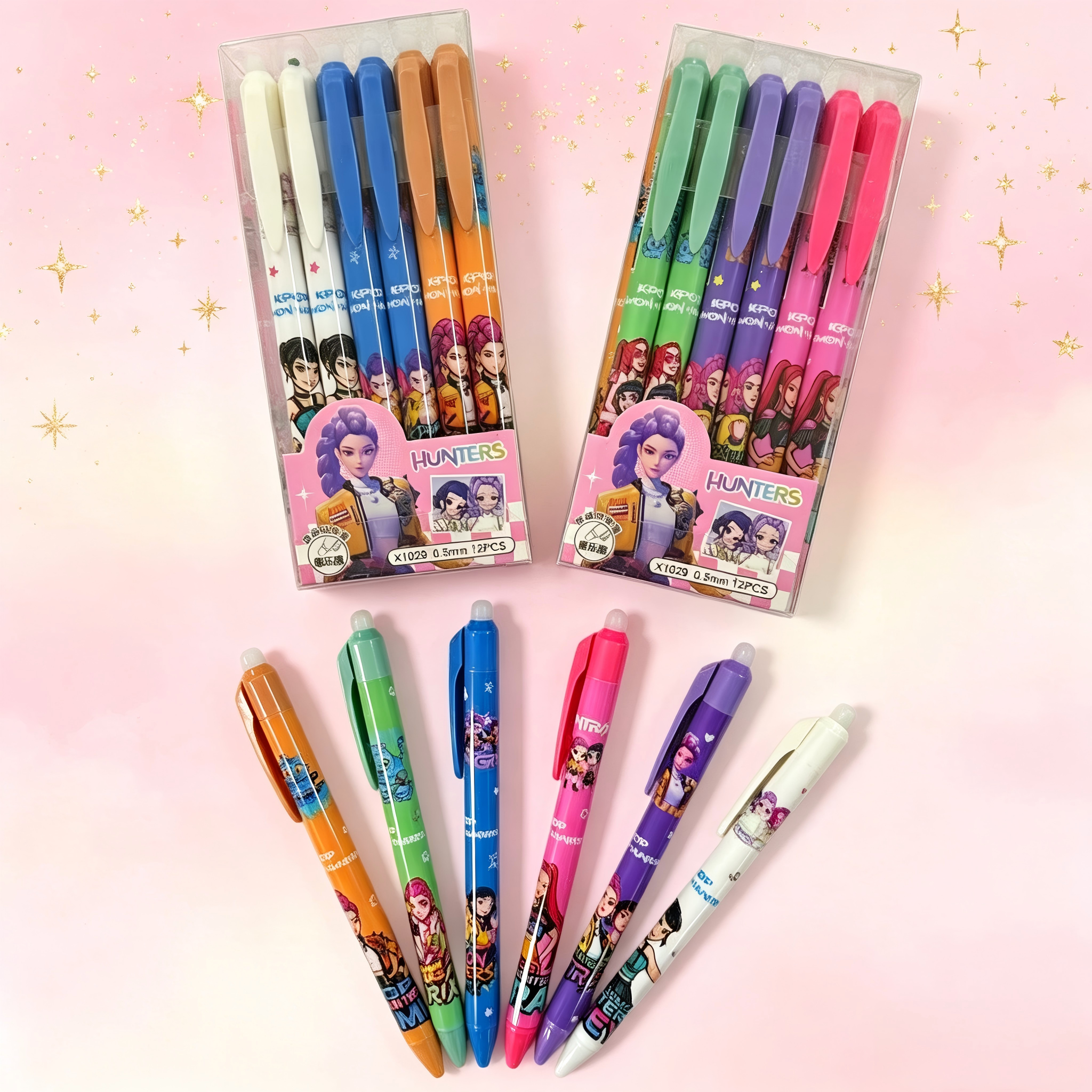Stationery Supplier - Cartoon Erasable Gel Pens Cute Kpop