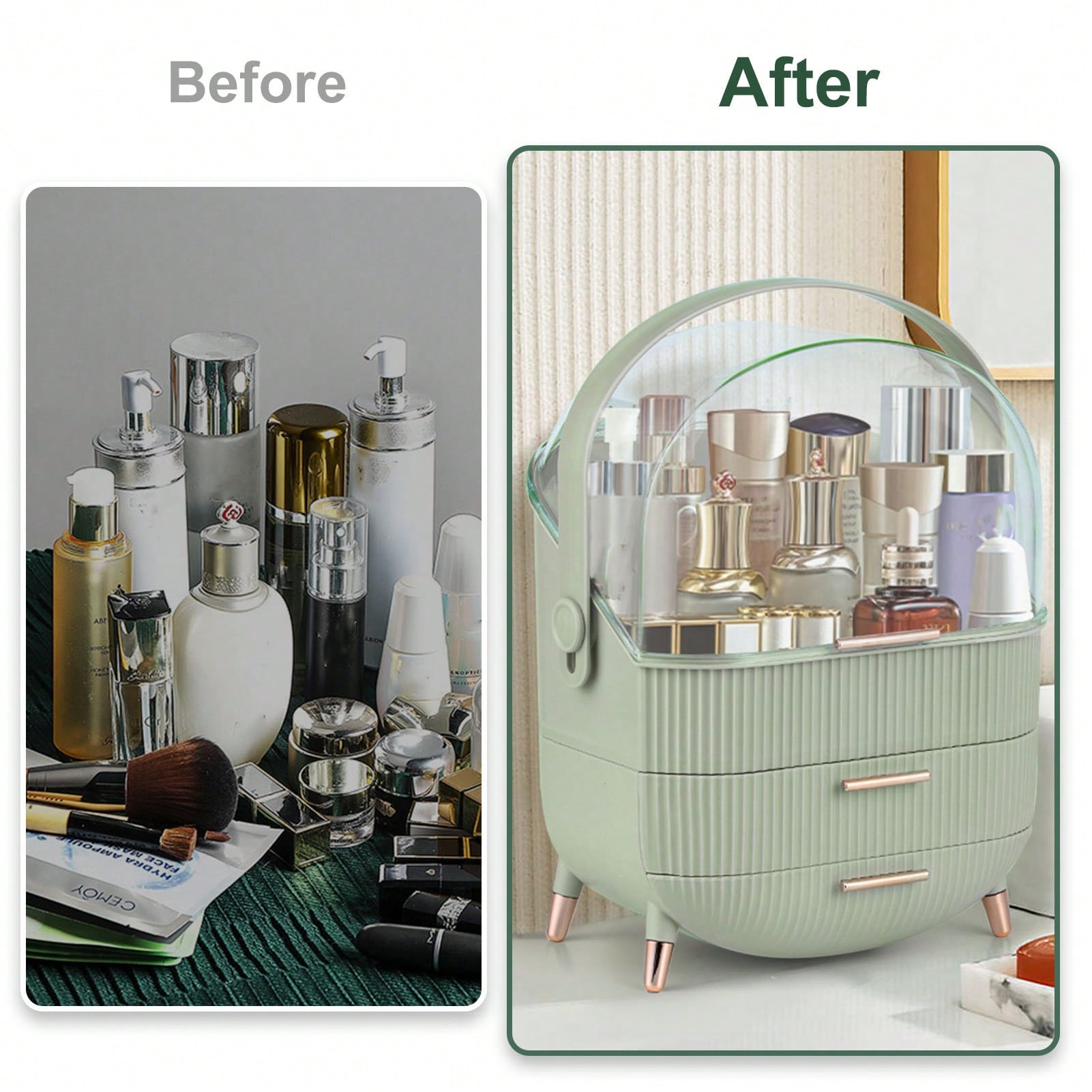 Ideal Stationery & Office Supply - Makeup Organizer For Vanity, Make Up