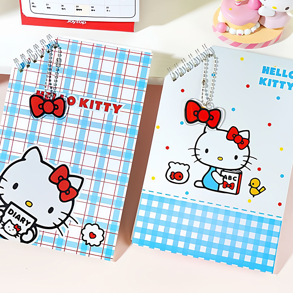 Office Supply Office Stationery Items - Genuine Hello Kitt Diagonal Spiral Notebook