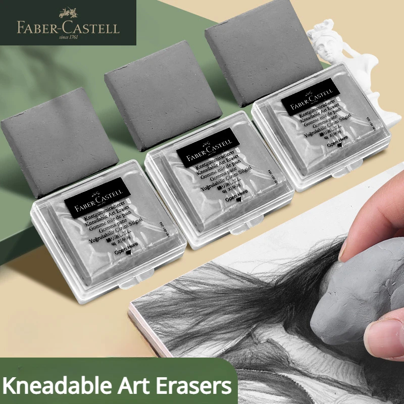 Rubber Eraser Kneaded - Faber-Castell 2pcs Drawing Art Kneaded Erasers