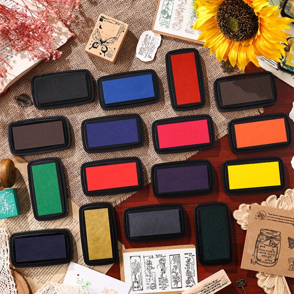 Self Inking Stamp - New Colorful Ink Pad Rectangular Easy