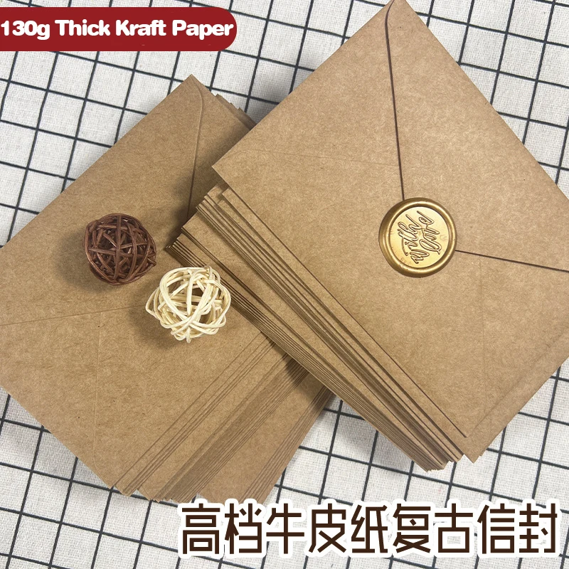Letter Envelope Kraft - 50pcs Kraft Brown Paper Envelopes 108x158mm