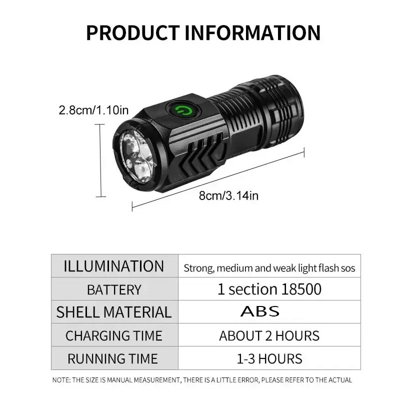 Mini 3 LED Flashlight With Pen – Stationery Supply Bewertung und Preis