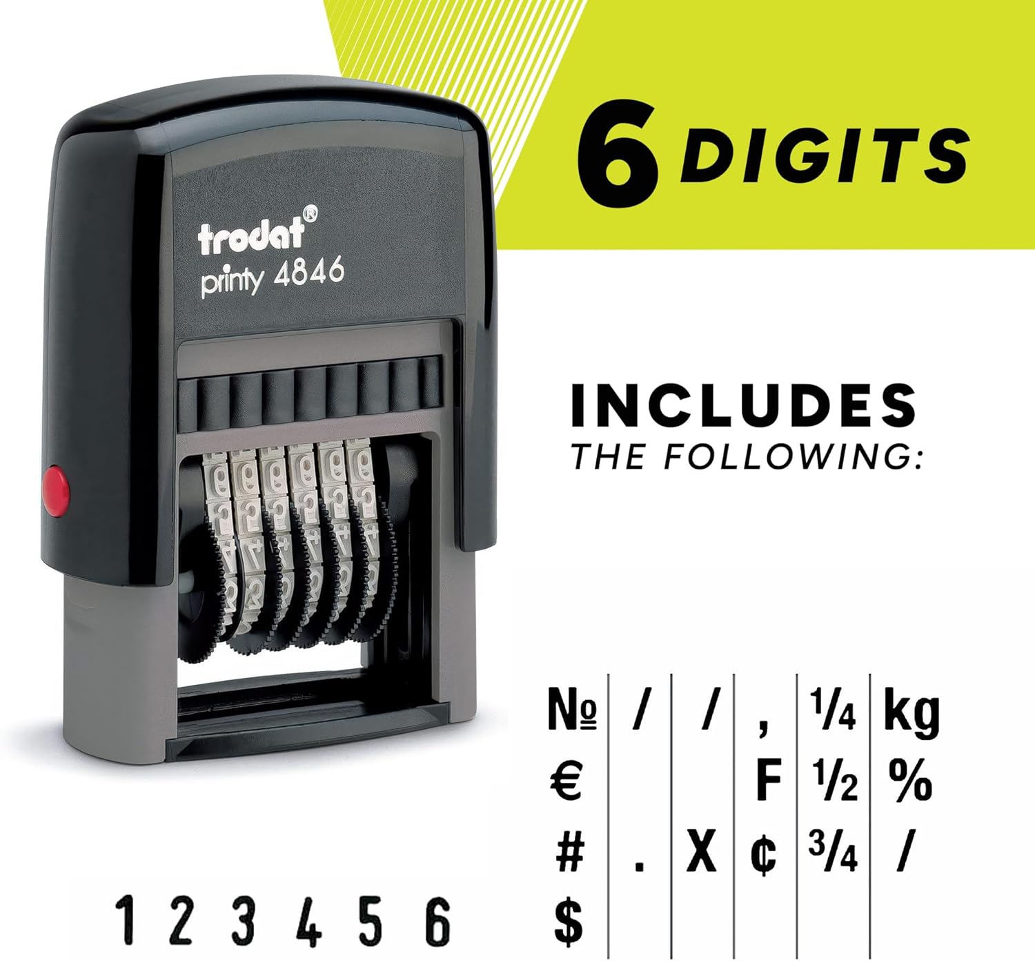 6-Digit Self-Inking Numberer R – Self Inking Stamp Bewertung und Preis