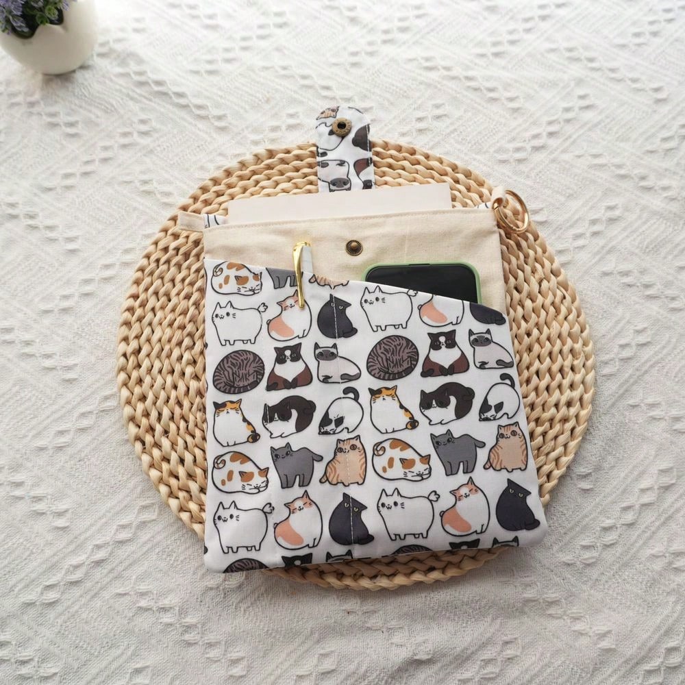 1PC Mellow Cat Canvas Book Bag – Ideal Stationery & Office Supply Bewertung und Preis
