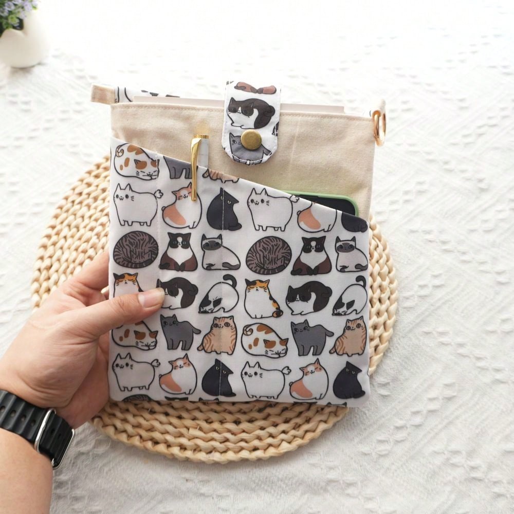 1PC Mellow Cat Canvas Book Bag – Ideal Stationery & Office Supply Bewertung und Preis
