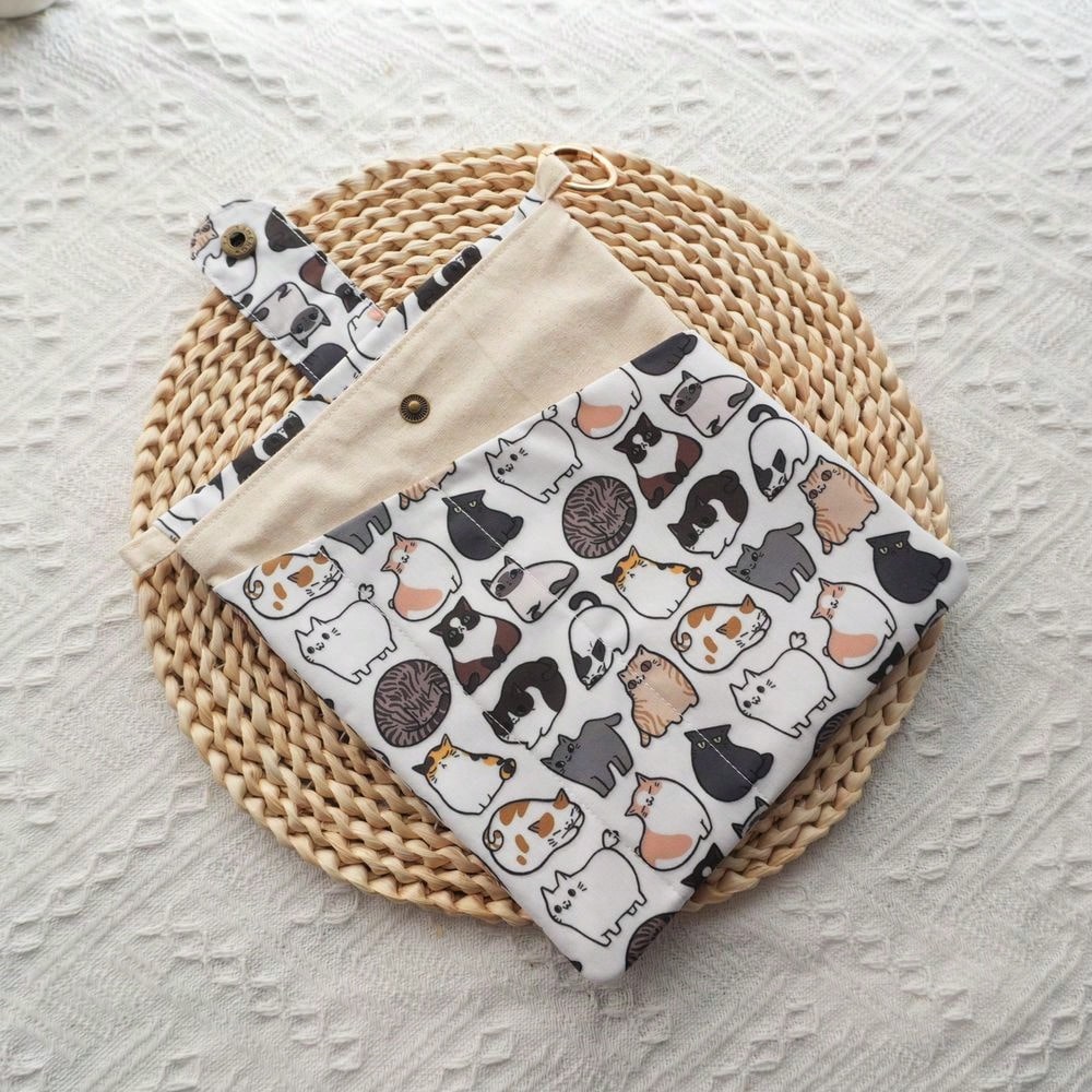 1PC Mellow Cat Canvas Book Bag – Ideal Stationery & Office Supply Bewertung und Preis