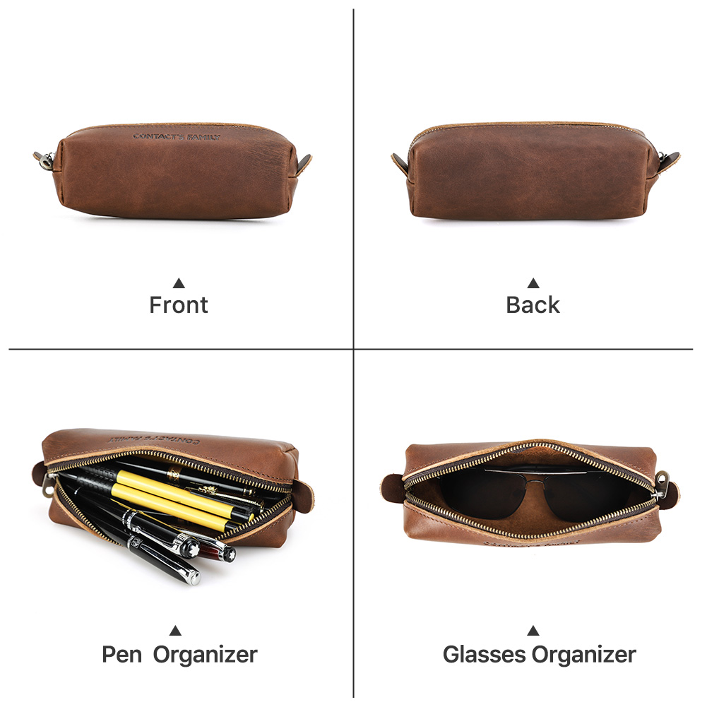 Retro Leather Pencil Case High – Office Stationery Supply Business Bewertung und Preis