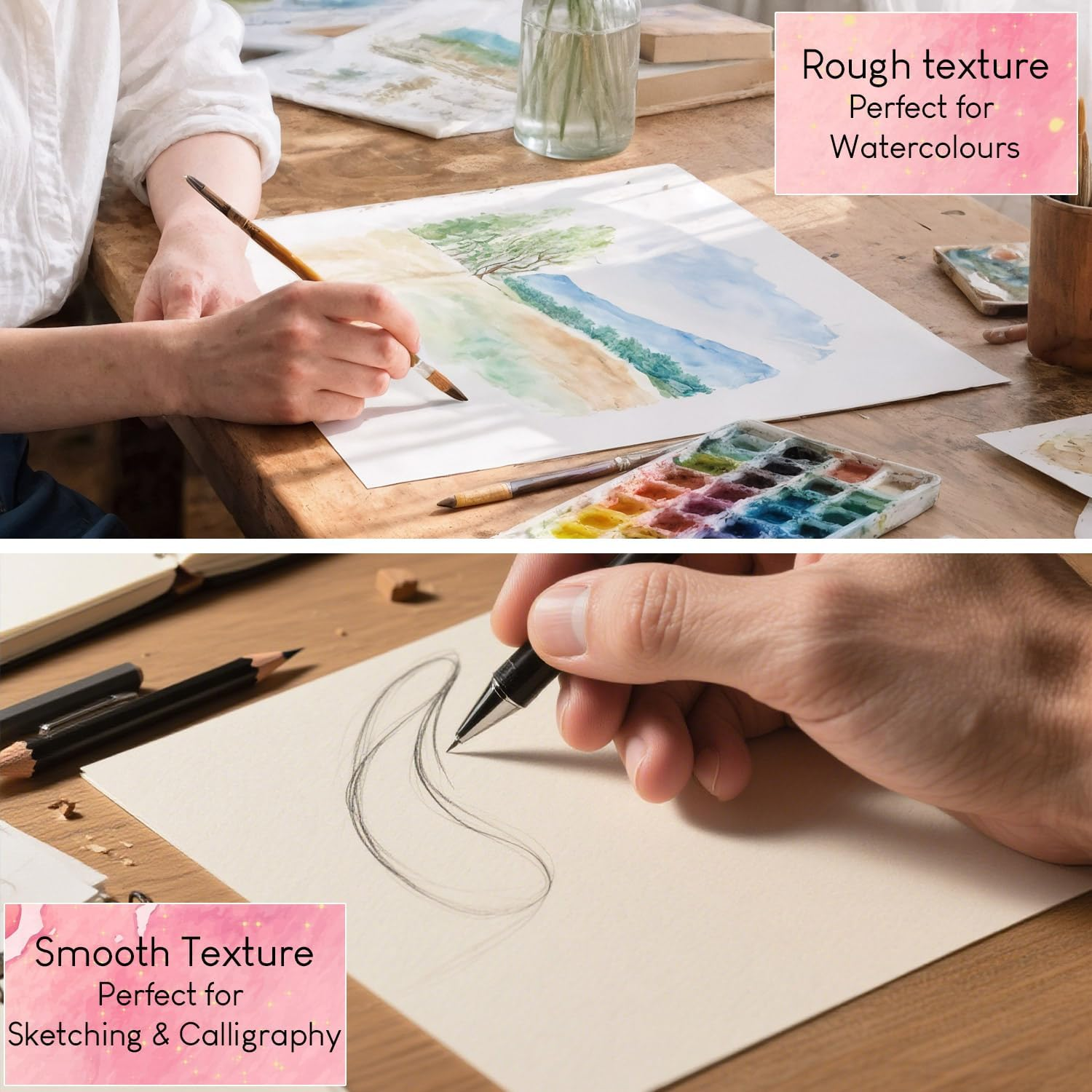 210x210mm Square Watercolor Pa – Art Sketchbook Ring Bewertung und Preis