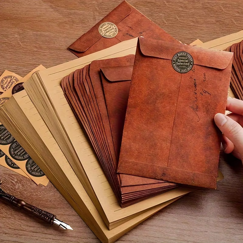 10pcs Vintage Kraft Paper Enve – Letter Envelope Kraft Bewertung und Preis