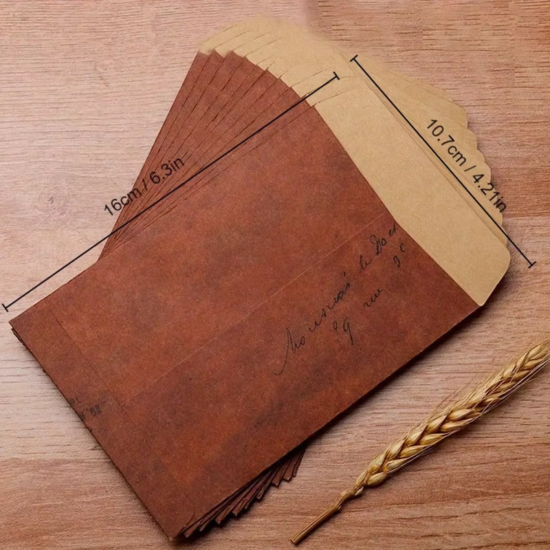 10pcs Vintage Kraft Paper Enve – Letter Envelope Kraft Bewertung und Preis