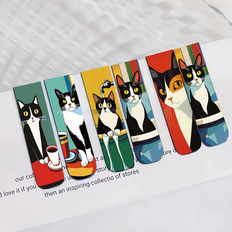 5PCS Simple And Fun Cat Magnet – Office Supply Office Stationery Items Bewertung und Preis