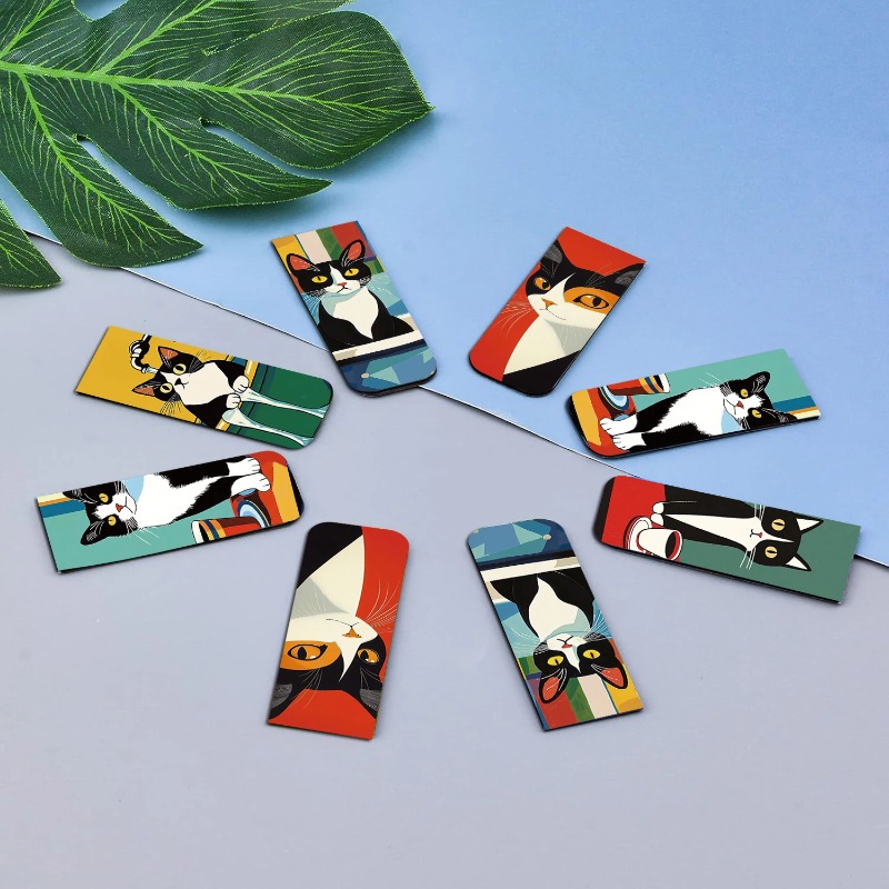 5PCS Simple And Fun Cat Magnet – Office Supply Office Stationery Items Bewertung und Preis