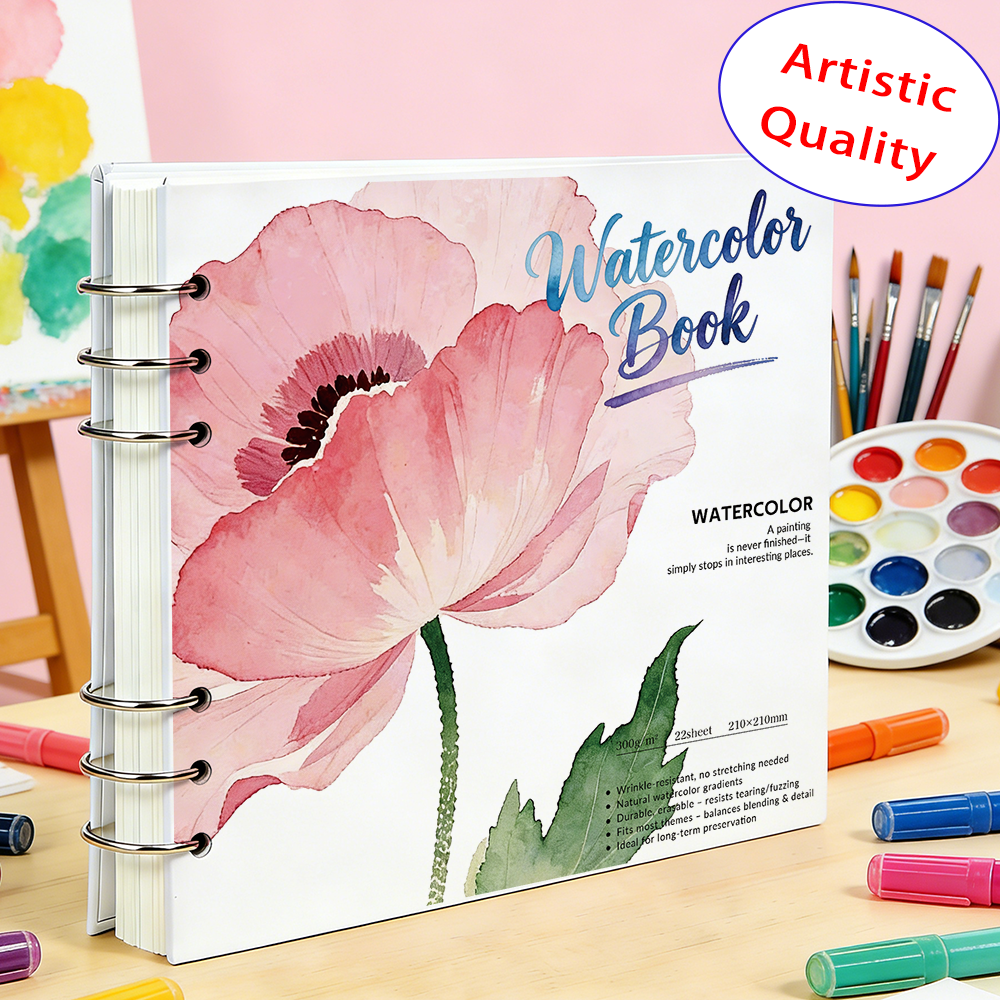 Watercolor Book 210x210mm 300G – Art Sketchbook Ring Bewertung und Preis