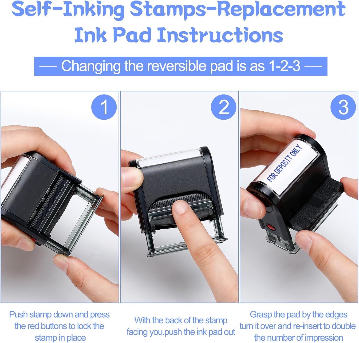 2-Pack For Deposit Only Self-I – Self Inking Stamp Bewertung und Preis