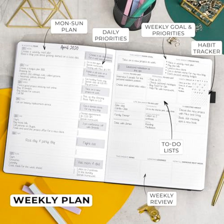 Planner Pro Premium Luxurious  – Planner Weekly Budget Bewertung und Preis